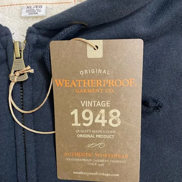 Weatherproof Garment Company Fleece Sweater Zip-Up Jacket - Vintage 1948 - Picture 6 of 6